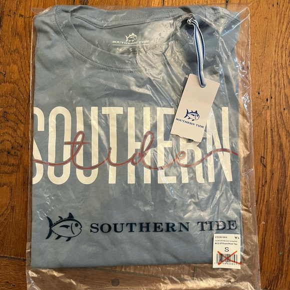 NWT Southern Tide Mountain Blue Front Print Tee Women’s - Picture 3 of 8